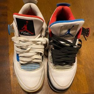 Mens size 8.5 Jordan What The 4 pre owned Worn